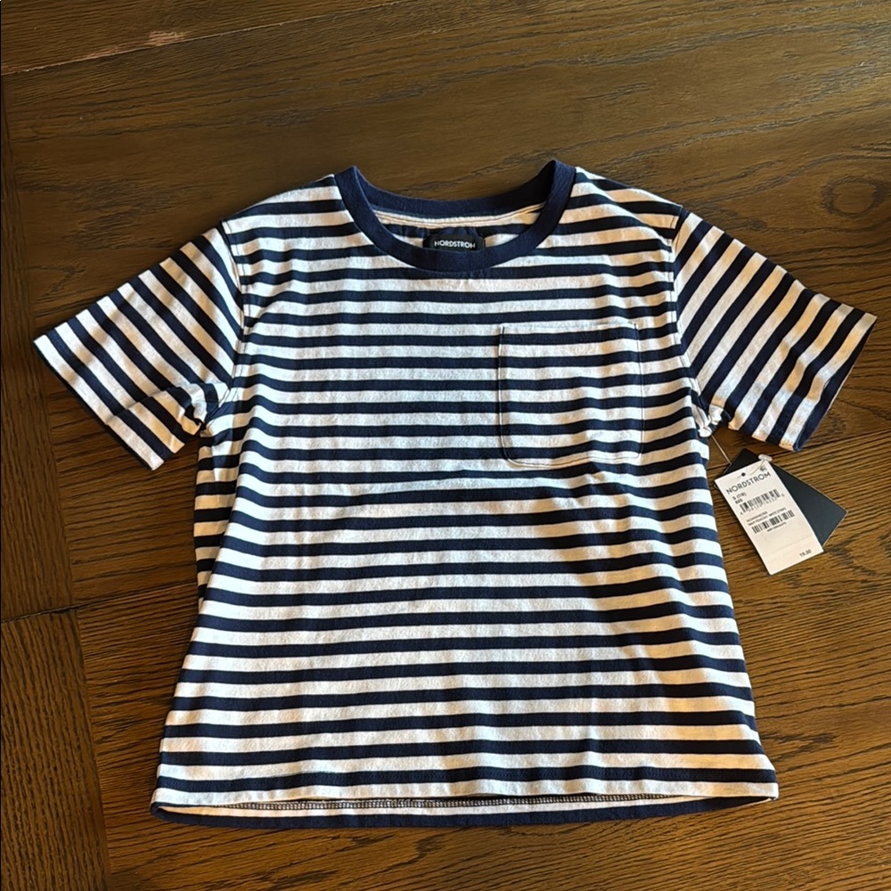 Nordstrom Navy and White Striped Tee